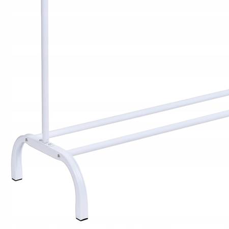 Clothes hanger floor stand - white